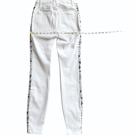 GOOD AMERICAN High Waist Snake Stripe Tux Jeans! - Picture 7 of 8